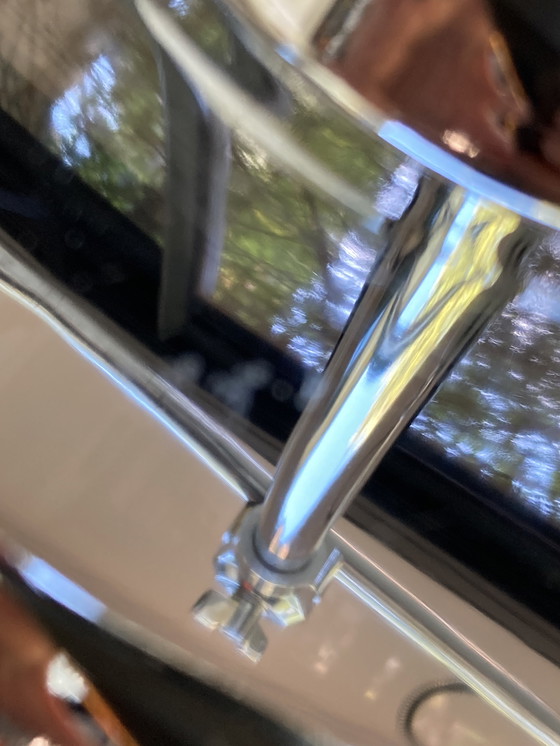 Image 1 of Vintage jaren 90 chromen scharnierende binnenlamp