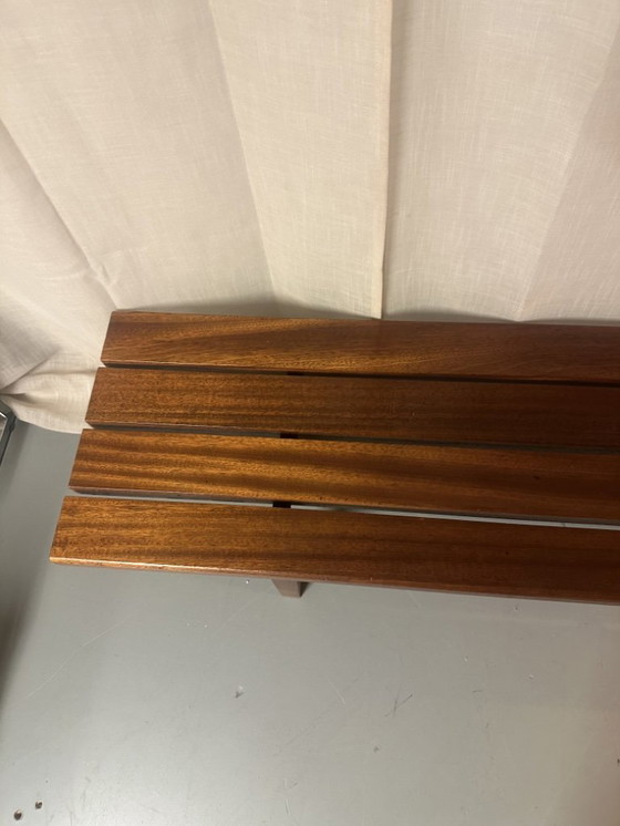 Image 1 of Panca vintage con doghe in legno