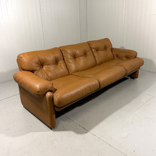 Sofá Coronado de cuero Tobia & Afra Scarpa B&B Italia