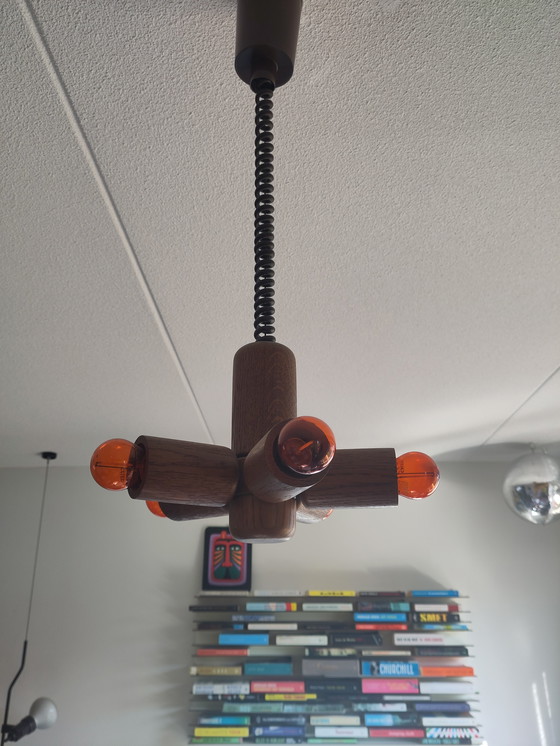 Image 1 of Lámpara de madera de teca '70