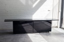 Sheraton Sideboard by Giotto Stoppino for Acerbis in laquered black, Italy, 1970s