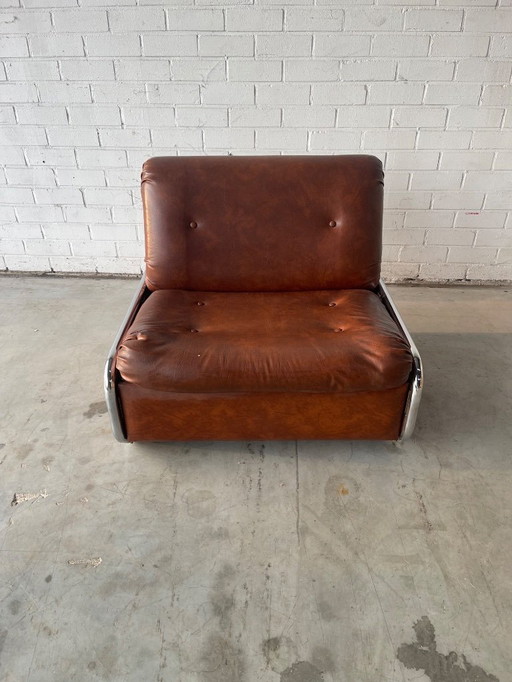 Poltrona/letto vintage di design italiano degli anni '60 "Beka"