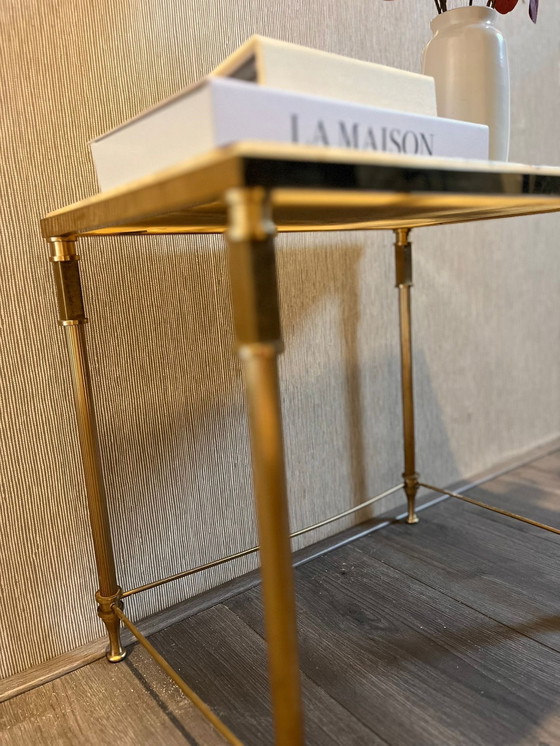 Image 1 of Salontafel Messing Onyx