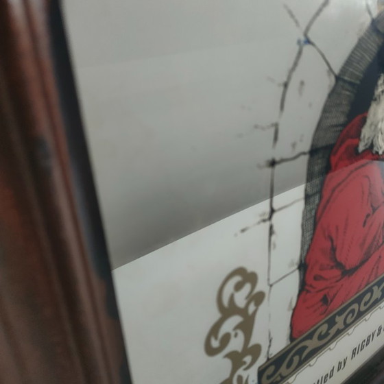 Image 1 of Vintage Beaujolais pubspiegel wanddecoratie spiegel