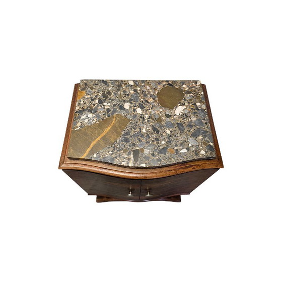 Stel Franse Art Deco Nachtkastjes Met Marmer Blad, Jaren 30 – Wood (photo 4 of 12)