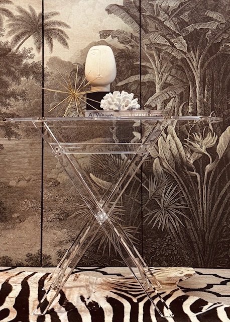 Image 1 of Lucite Plexiglas Perspex Butler Tray