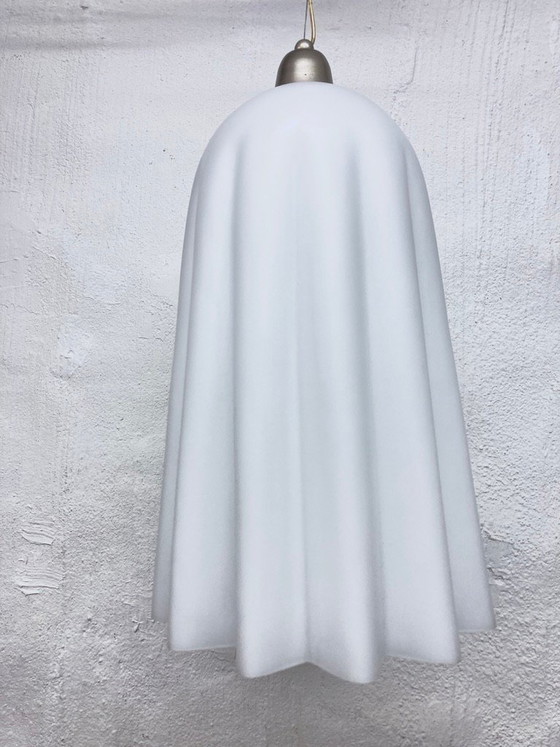 Image 1 of Lampada a sospensione italiana in vetro di Murano, stile Fazzoletto, design anni '80/'90.