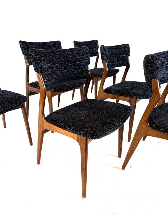 Image 1 of 6 restored Danish dining chairs '60