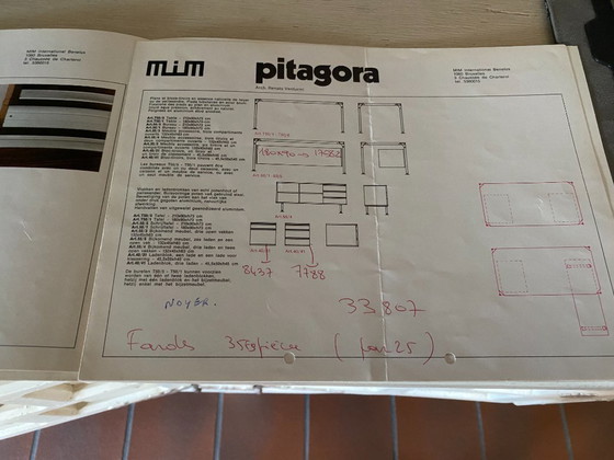 Image 1 of Desk with file cabinet and photo brochure MIM