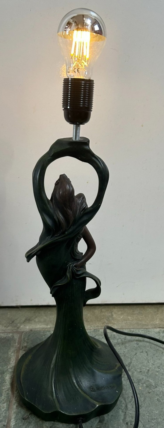 Lámpara de Mesa Art Nouveau 2 Ninfas August Moreau – Auguste Moreau, Lámparas de mesa, Other, Metal (photo 13 of 16)