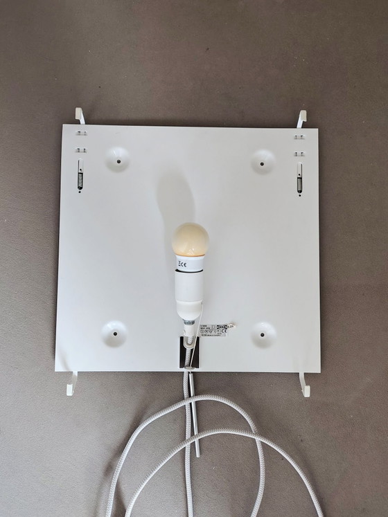Ikea Stämning wandlamp, Wandlampen, Textiel, Metaal, Wit (foto 8 van 9)
