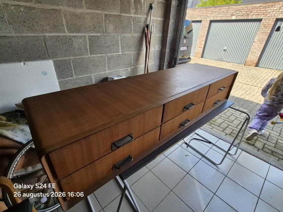 Meubles vintage – Silvio Cavatorta, Buffet bas, Metal, Wood (photo 4 of 9)