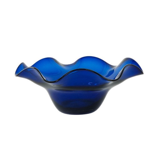 Kobaltblauwe kom, Deens ontwerp, jaren 70, gemaakt in Denemarken.