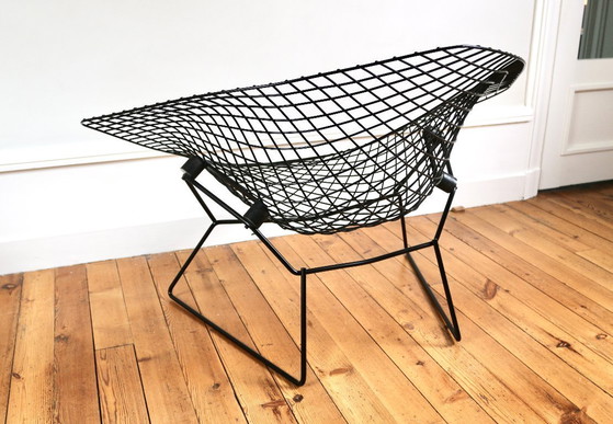 Vintage Bertoia "Grand Diamant" fauteuil – Knoll, Metal (photo 5 of 14)