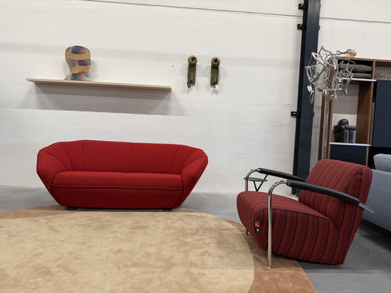 Image 1 of Pode Colla Divano 2,5 posti in tessuto Kvadrat Mosaico Rosso 203