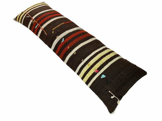 Image 1 of Housse de coussin unique en kilim et tapis – 120 x 40 cm