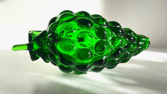 Image 1 of Vintage groene glazen druiventros