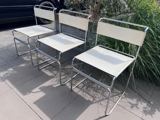 Libellula design chairs Giovanni Carini - Planula – Eetkamerstoelen, Leer (photo 2 of 12)