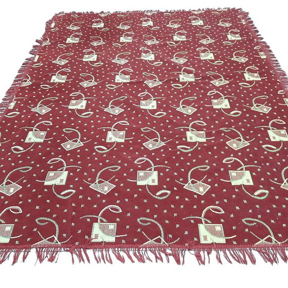 Image 1 of Vintage oriental rug with fringes