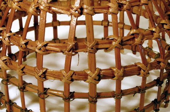 Petite suspension en rotin, fabrication artisanale, 17x21cm – Metal, Rattan (photo 3 of 5)