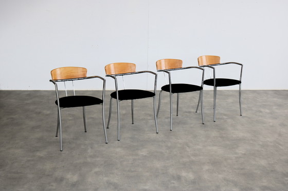 Image 1 of 4x Vintage Effazeta Dining Chairs