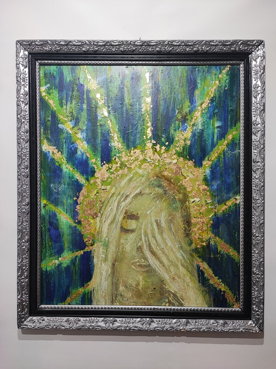 Image 1 of Art painting by Th. G. Kellnberger "Madonna"