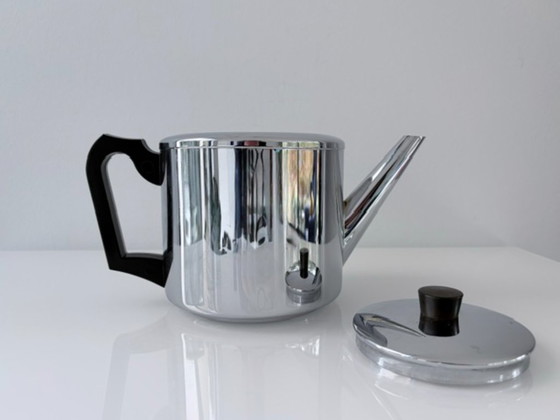 Teiera vintage Bredemeijer modello 306, 1,2 litri, Accessori da cucina, Cromo, Plastica, Argentato (foto 5 di 12)