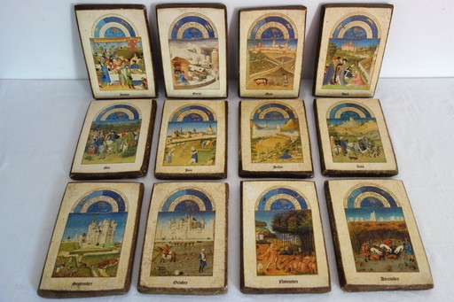 Curiosity: 12 calendar paintings from the Très Riches Heures of the Duc de Berry