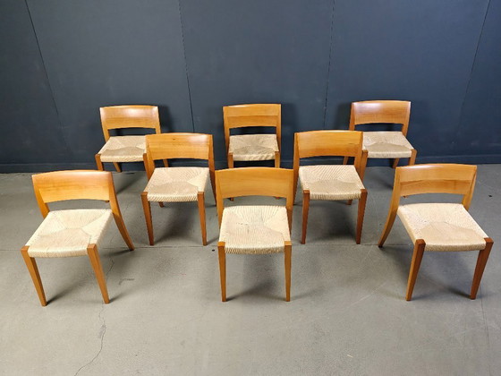 Image 1 of Ticino Esszimmerstühle von Bruno Reichlin für Molteni, 1990er Jahre