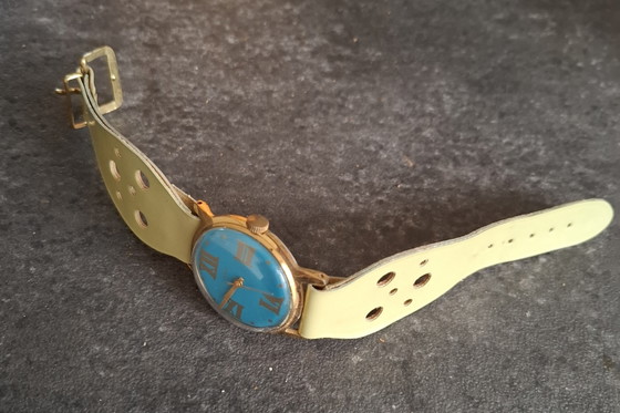 Vintage Zeldzaam Ruhla Mechanisch Polshorloge – Klokken, Metal, rvs (photo 3 of 5)