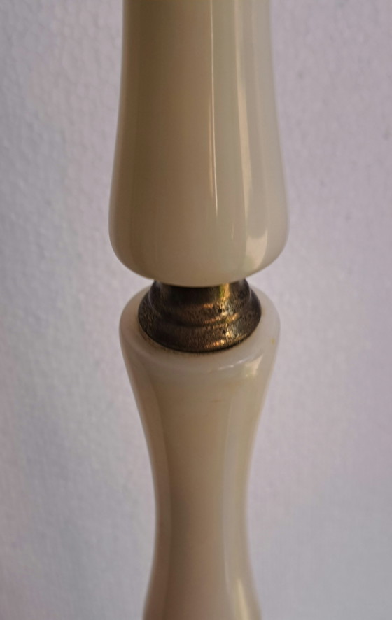 Cendrier sur pied vintage Onyx & Laiton années 60/70 – Mid Century – 56,5 cm – Objets déco, Stone, Brass (photo 6 of 10)