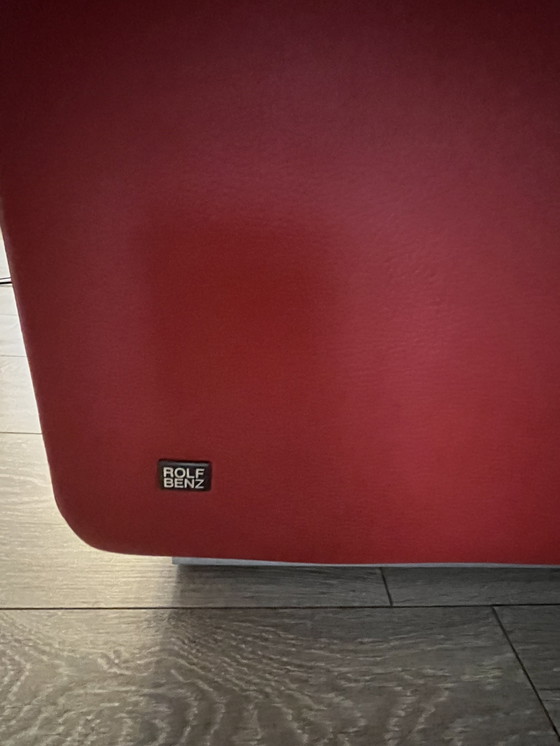 Image 1 of Rolf Benz design - model 350 design - modern - leather - red