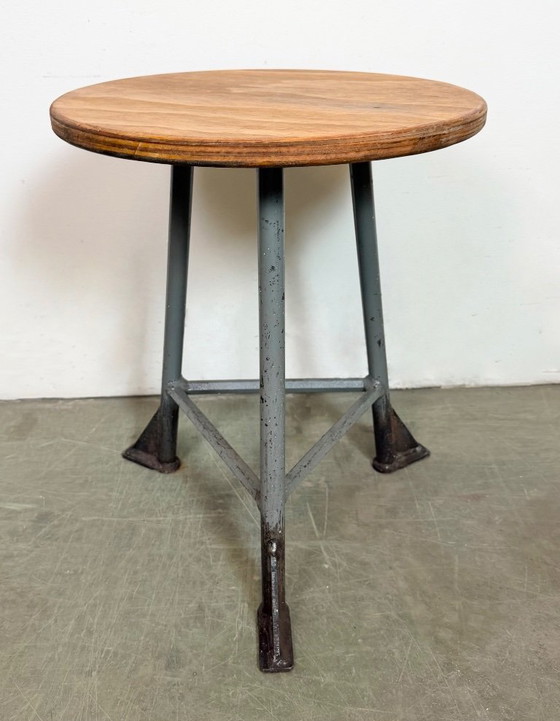 Image 1 of Grey Industrial Workshop Stool, 1960s