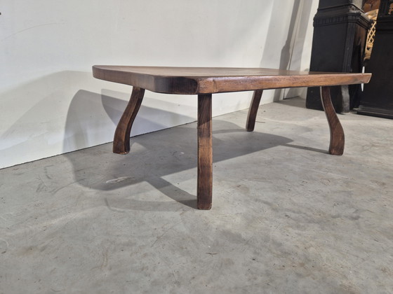 Image 1 of Vintage brutalist boomstam tafeltje organisch