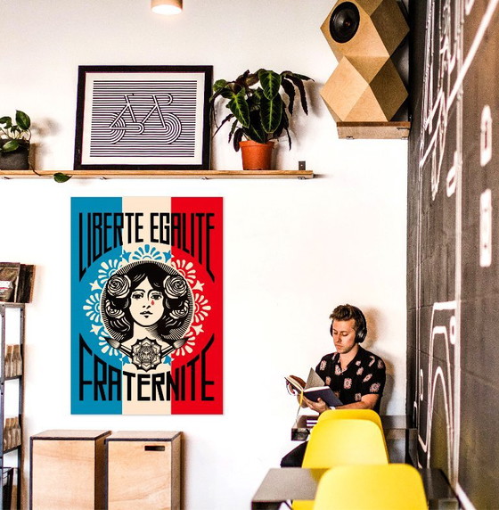 Liberty, Equality, Fraternity - Iconic poster by Shepard Fairey 70 x 100 cm – Paper (photo 7 of 8)