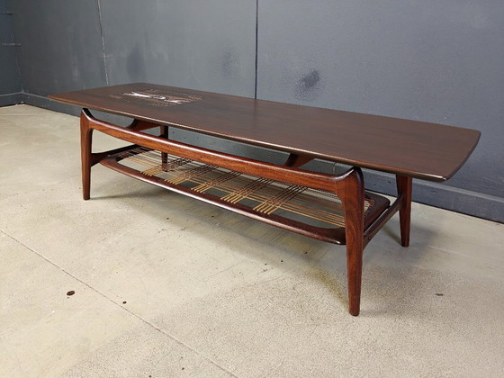 Image 1 of Organischer Couchtisch von Louis Van Teeffelen für WEBE - Die Niederlande - 1950er Jahre