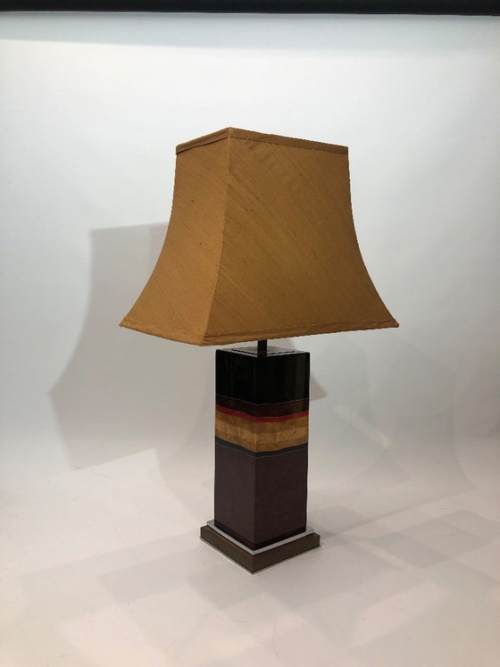 Image 1 of Jean-Claude Mahey tafellamp uit de jaren 70, Franse Hollywood Regency-stijl, mid-century