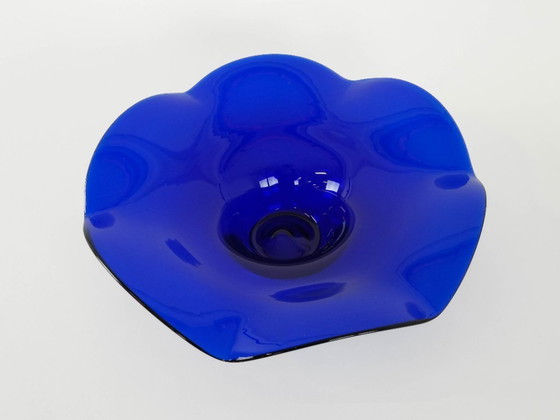 Image 1 of Cobalt platter, Danish design, 1970s, made in Denmark