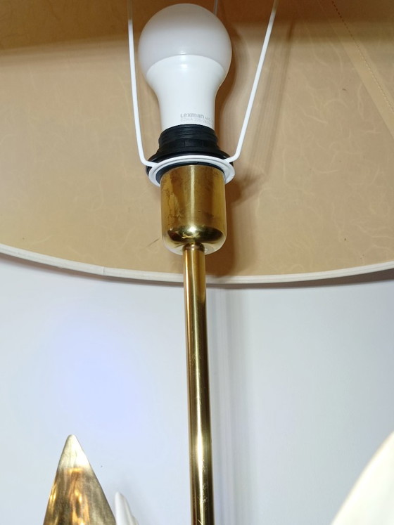 Decorative Table lamp Italy 1970s – Brass (photo 6 of 8)