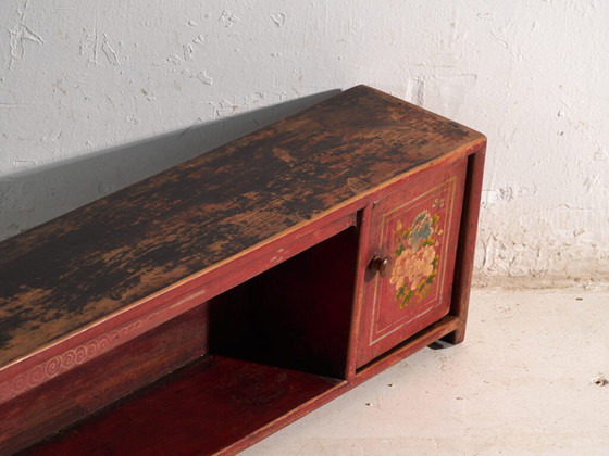 Antique low cabinet in elm wood – China, circa 1900 – Sideboard cabinet, Iron (photo 15 of 40)