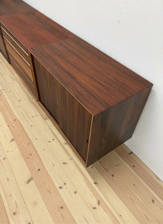 Image 1 of Poul Cadovius Floating Wall Mounted Rosewood Sideboard By CADO, 1960s.