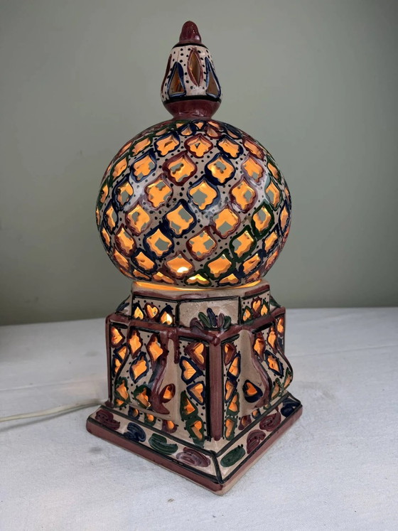 Ethnic handmade lamp – Table lamps, Porcelain, Vintage (photo 2 of 11)
