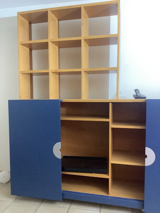 Castelijn Disk Schrank mit Bücherregal – Bücherregale, Metall, Holz (photo 5 of 5)