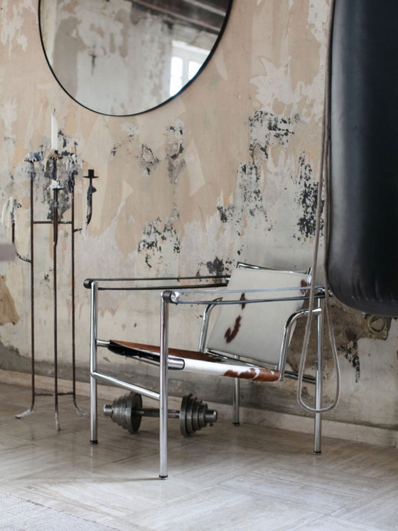 Image 1 of Sedia LC1 di Le Corbusier, Pierre Jeanneret, Charlotte Perriand per Cassina, anni '80