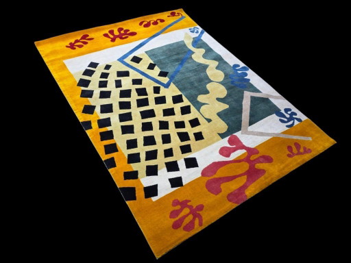 Handgeknoopt wollen tapijt – Matisse Les Codomas Jazz Inspired, katoenen achterkant (260 x 195 cm) (photo 2 of 6)