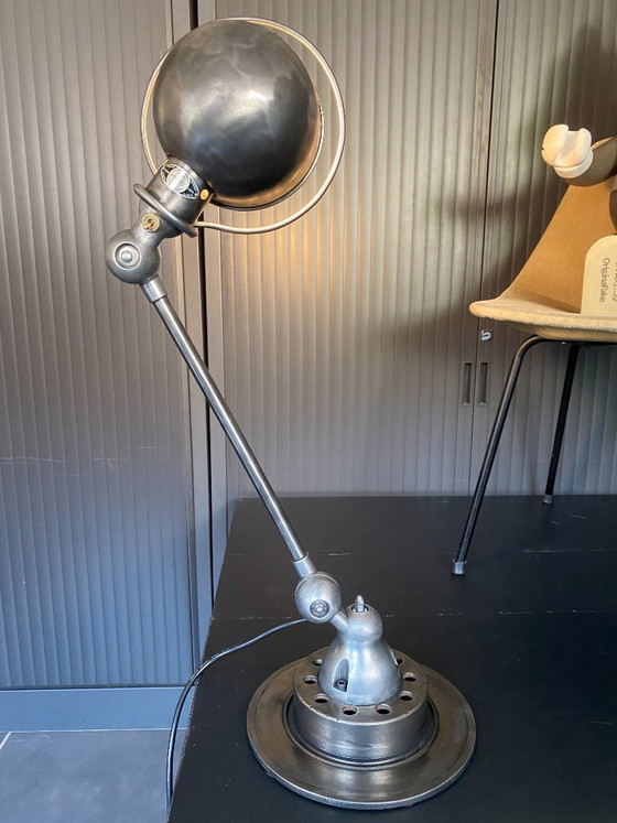 Image 1 of Jieldé 1-Arm Lamp with Graphite Patina, Industrial Vintage