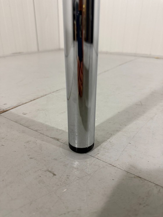 USM Haller Esstisch Fritz Haller 1980er Jahre – Esstische, Chrome, Wood (photo 15 of 20)