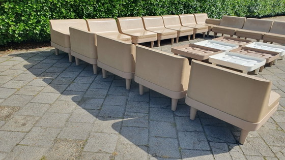 Sixinch Offshore Set lounge modulare di design 20 pezzi taupe vintage – Divani modulari, Plastic (photo 14 of 35)