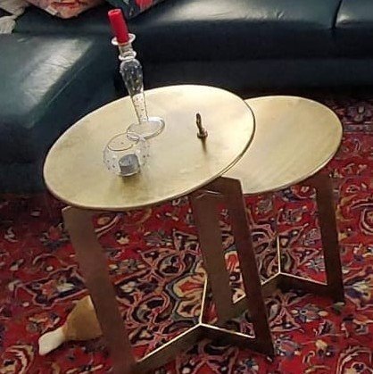 Image 1 of Set da tavolino Nordal Nyasa in oro