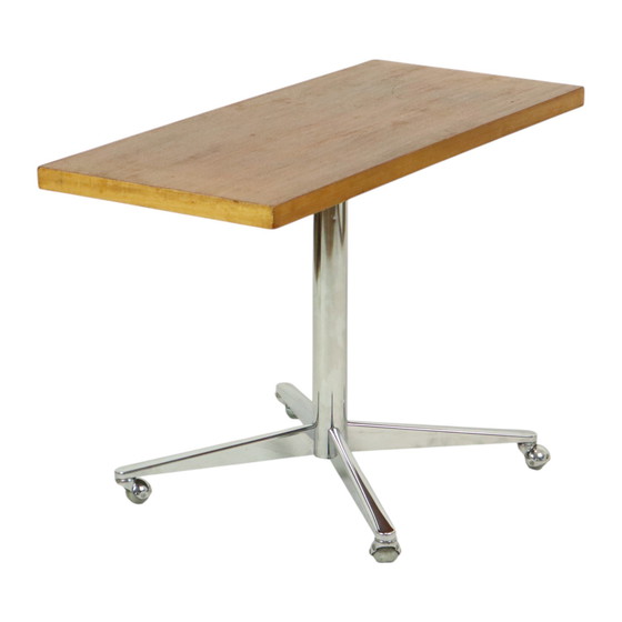 Image 1 of Table basse vintage Table d'appoint chrome